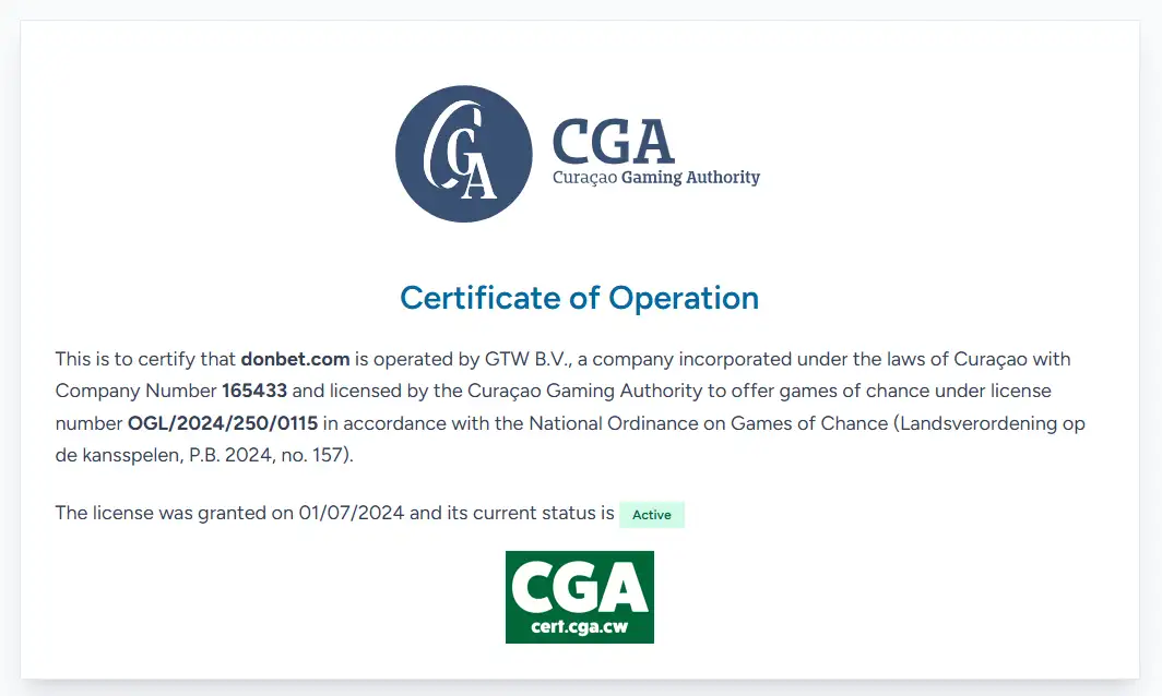 Donbet Licence and Trust Check for UK Players