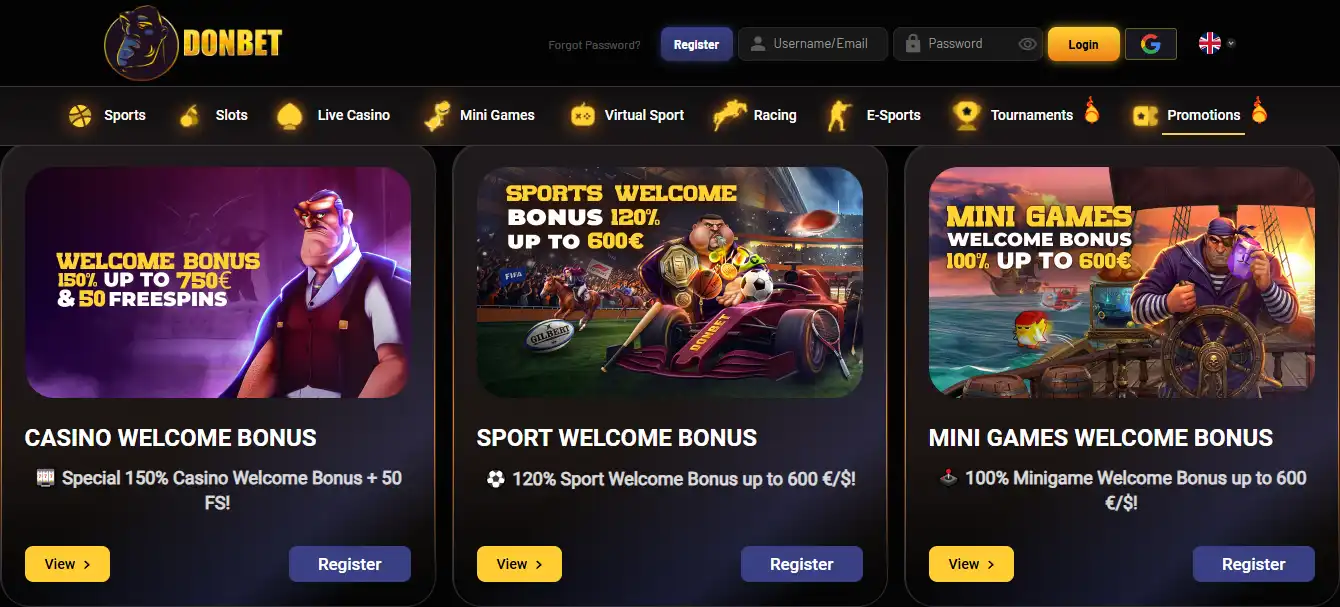 Donbet Bonus UK: Welcome Offer and Wagering Terms